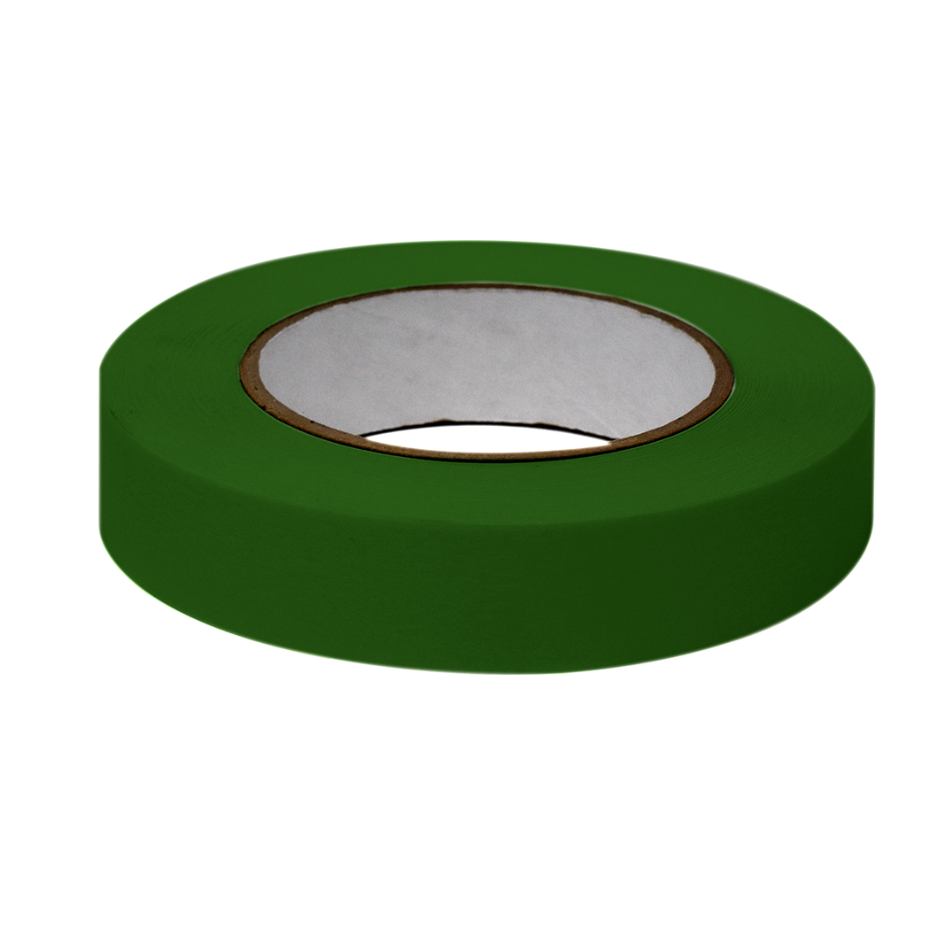 Globe Scientific Labeling Tape, 1" x 60yd per Roll, 3 Rolls/Case, Dark Green  